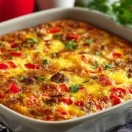 Saftige Krustenlose Wurst-Paprika-Quiche