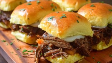 Schmortopf Rinderbraten Sandwiches