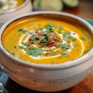 Süßkartoffel-Kokosnuss-Suppe