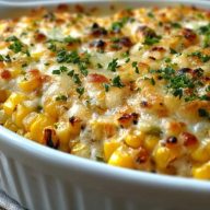 Weißer Cheddar Maisauflauf