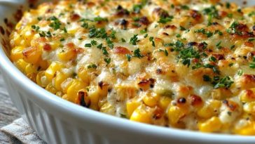 Weißer Cheddar Maisauflauf