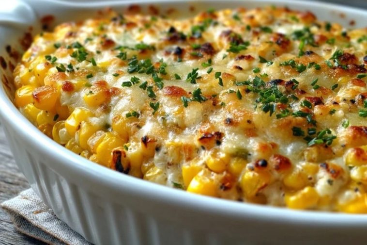 Weißer Cheddar Maisauflauf