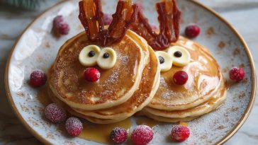 Zauberhafte Rentier-Pfannkuchen